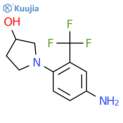 1-[4-Amino-2-(trifluoromethyl)phenyl]-3-pyrrolidinol structure