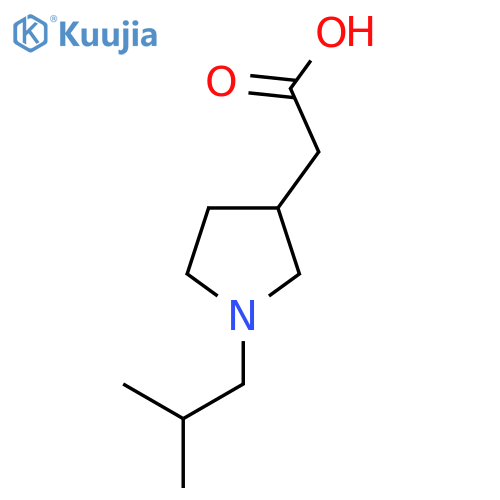 2-[1-(2-methylpropyl)pyrrolidin-3-yl]acetic acid structure