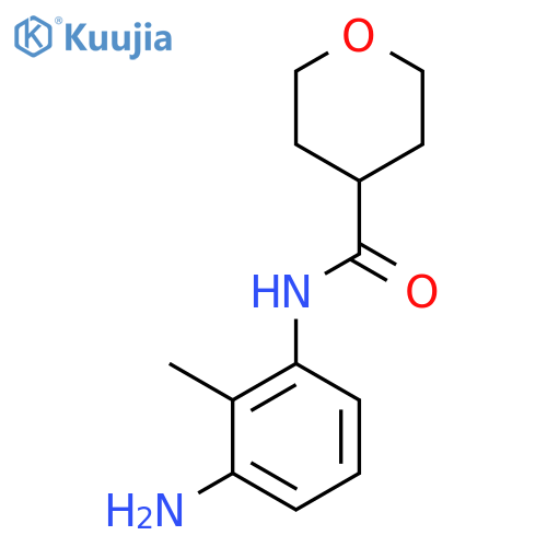 N-(3-Amino-2-methylphenyl)tetrahydro-2H-pyran-4-carboxamide structure