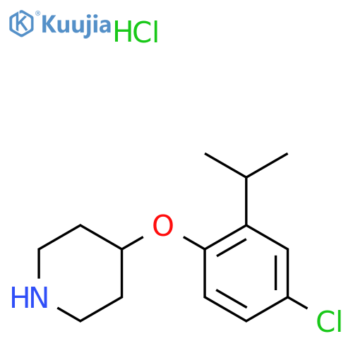4-(4-Chloro-2-isopropylphenoxy)piperidinehydrochloride structure