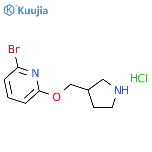 2-Bromo-6-(3-pyrrolidinylmethoxy)pyridinehydrochloride structure