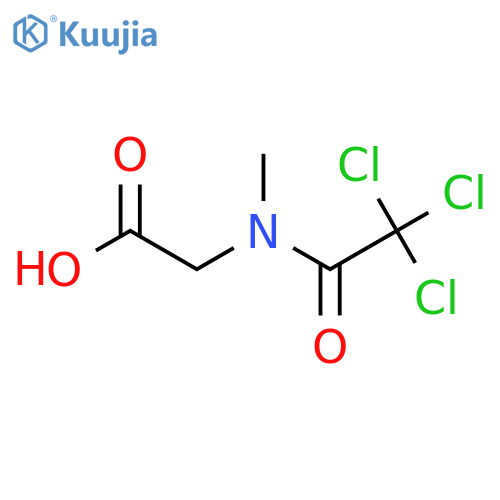 2-Methyl(2,2,2-trichloroacetyl)aminoacetic acid structure