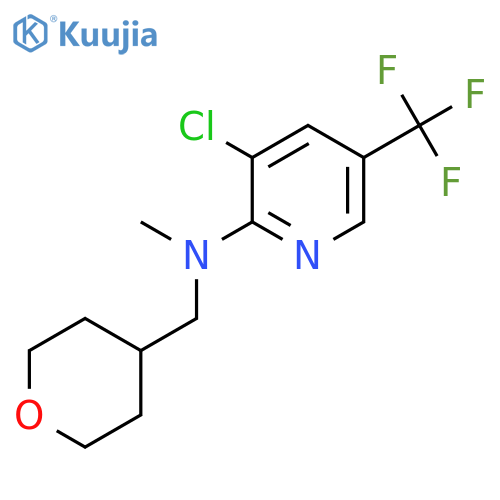 3-Chloro-N-methyl-N-(tetrahydro-2H-pyran-4-ylmethyl)-5-(trifluoromethyl)-2-pyridinamine structure