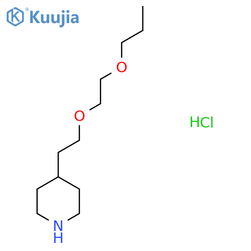 4-2-(2-Propoxyethoxy)ethylpiperidinehydrochloride structure