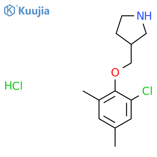 3-(2-Chloro-4,6-dimethylphenoxy)methyl-pyrrolidine hydrochloride structure