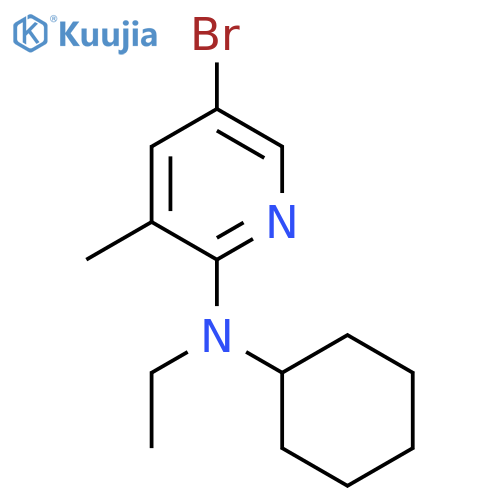 N-(5-Bromo-3-methyl-2-pyridinyl)-N-cyclohexyl-N-ethylamine structure