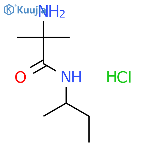 2-Amino-N-(sec-butyl)-2-methylpropanamide hydrochloride structure