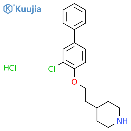 4-{2-(3-Chloro1,1'-biphenyl-4-yl)oxy-ethyl}piperidine hydrochloride structure