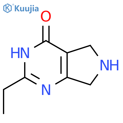 2-Ethyl-6,7-dihydro-5H-pyrrolo-3,4-dpyrimidin-4-ol structure