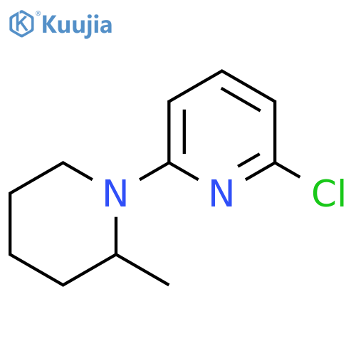 1-(6-Chloro-2-pyridinyl)-2-methylpiperidine structure