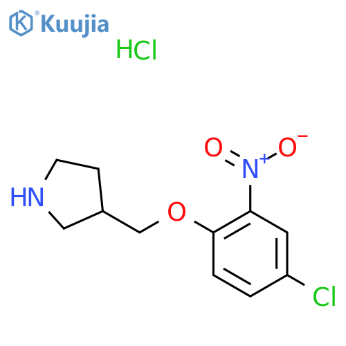 3-(4-Chloro-2-nitrophenoxy)methylpyrrolidinehydrochloride structure