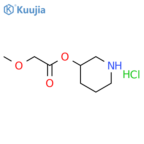 3-Piperidinyl 2-methoxyacetate hydrochloride structure