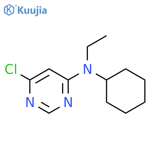 6-Chloro-N-cyclohexyl-N-ethyl-4-pyrimidinamine structure