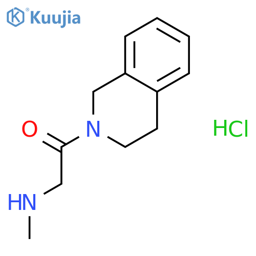 1-[3,4-Dihydro-2(1H)-isoquinolinyl]-2-(methylamino)-1-ethanone hydrochloride structure