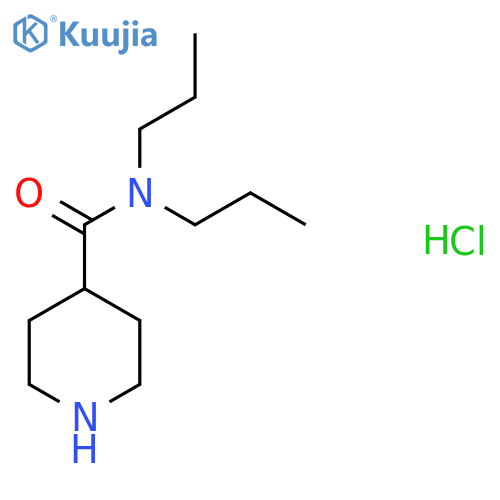 N,N-Dipropyl-4-piperidinecarboxamide hydrochloride structure