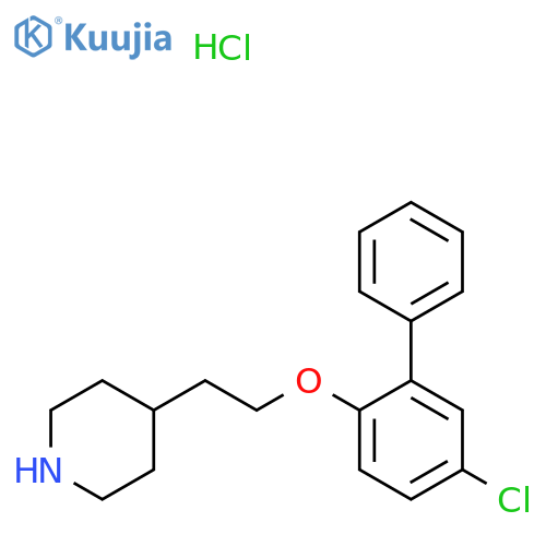 4-{2-(5-Chloro1,1'-biphenyl-2-yl)oxy-ethyl}piperidine hydrochloride structure