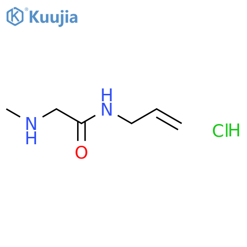 N-Allyl-2-(methylamino)acetamide hydrochloride structure