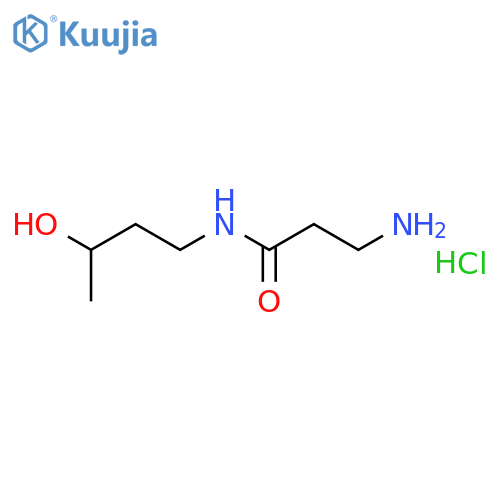 3-Amino-N-(3-hydroxybutyl)propanamide hydrochloride structure