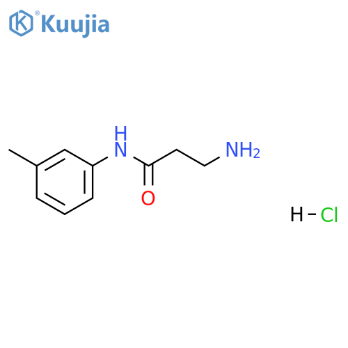 N~1~-(3-methylphenyl)-beta-alaninamide hydrochloride structure