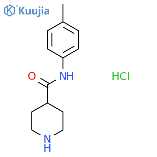 N-(4-Methylphenyl)-4-piperidinecarboxamide hydrochloride structure