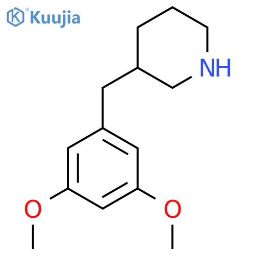 3-(3,5-Dimethoxybenzyl)piperidine structure