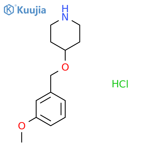 4-[(3-Methoxybenzyl)oxy]piperidine hydrochloride structure