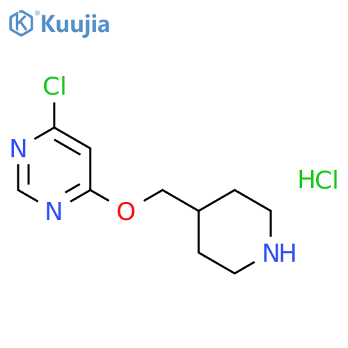 4-Chloro-6-(4-piperidinylmethoxy)pyrimidine Hydrochloride structure