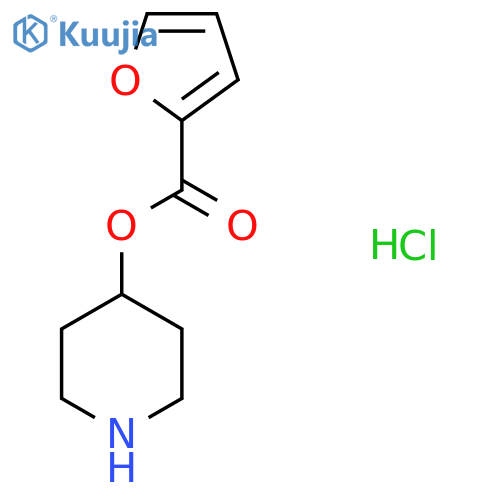 4-Piperidinyl 2-furoate hydrochloride structure