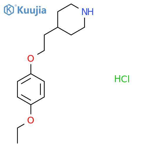 4-2-(4-Ethoxyphenoxy)ethylpiperidinehydrochloride structure