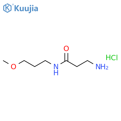 3-Amino-N-(3-methoxypropyl)propanamide hydrochloride structure