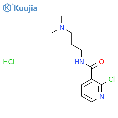 2-Chloro-N-(3-(dimethylamino)propyl)nicotinamide hydrochloride structure
