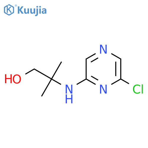 2-(6-Chloro-2-pyrazinyl)amino-2-methyl-1-propanol structure
