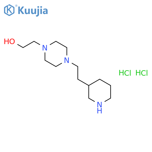 2-{4-2-(3-Piperidinyl)ethyl-1-piperazinyl}-1-ethanol dihydrochloride structure