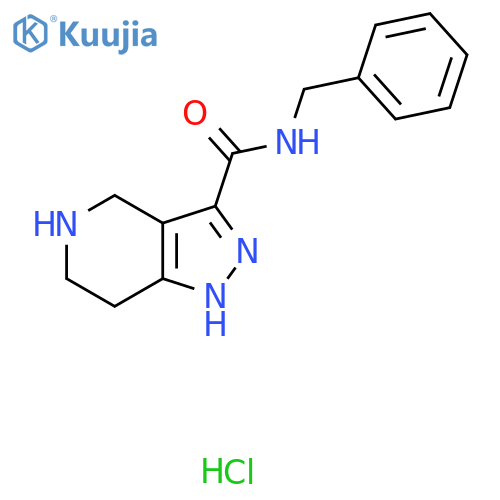 N-Benzyl-4,5,6,7-tetrahydro-1H-pyrazolo4,3-c-pyridine-3-carboxamide hydrochloride structure