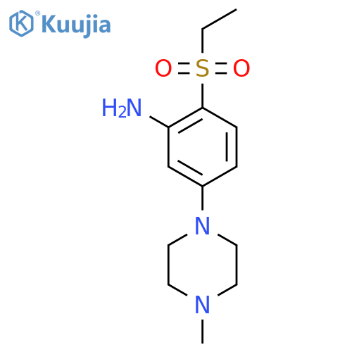 2-(Ethylsulfonyl)-5-(4-methyl-1-piperazinyl)-aniline structure