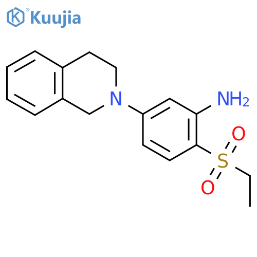 5-3,4-Dihydro-2(1H)-isoquinolinyl-2-(ethylsulfonyl)aniline structure