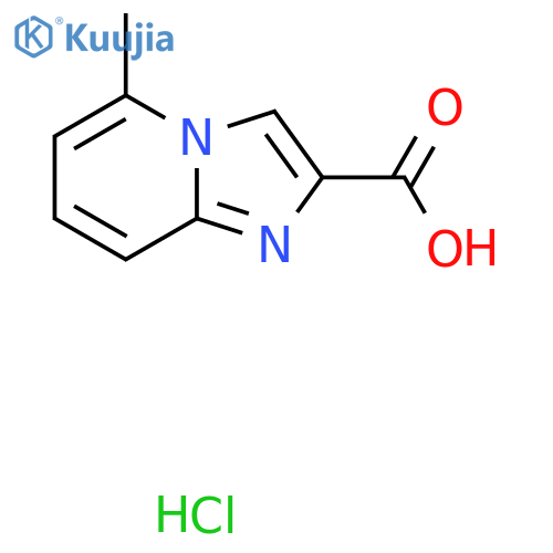 5-Methyl-imidazo1,2-apyridine-2-carboxylic acid hydrochloride structure