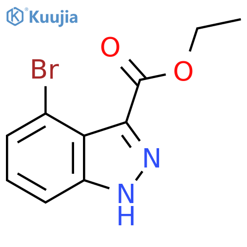 Ethyl 4-bromo-1H-indazole-3-carboxylate structure