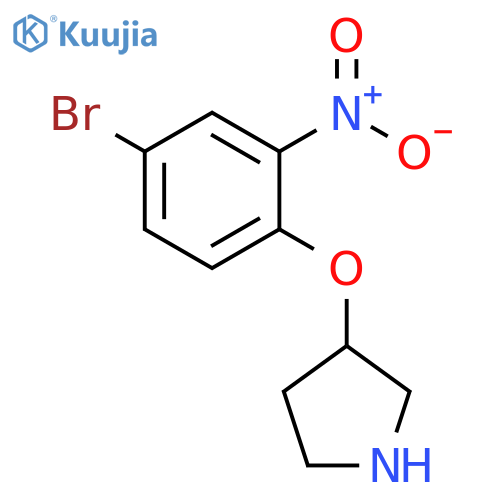 3-(4-bromo-2-nitrophenoxy)pyrrolidine structure