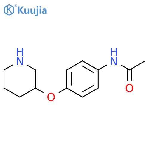 N-4-(piperidin-3-yloxy)phenylacetamide structure
