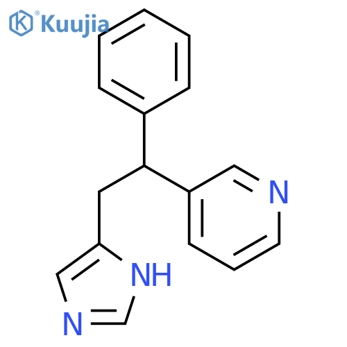 Pyridine,3-[2-(1H-imidazol-5-yl)-1-phenylethyl]- structure