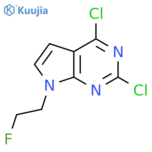 2,4-Dichloro-7-(2-fluoroethyl)-7H-pyrrolo2,3-dpyrimidine structure