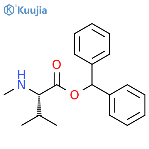 N-methyl-L-valine benzhydryl ester structure