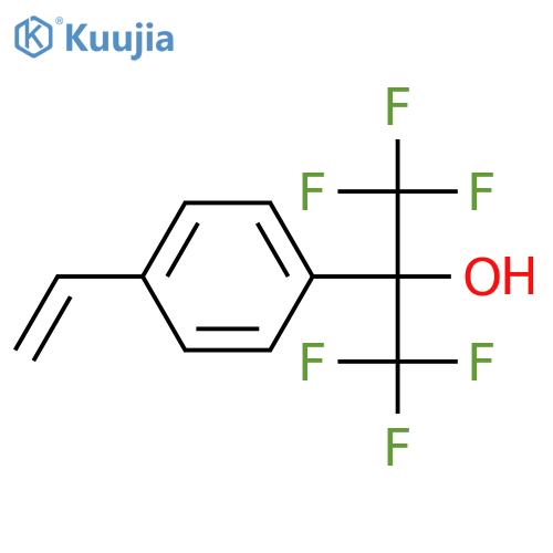 1,1,1,3,3,3-Hexafluoro-2-(4-vinylphenyl)propan-2-ol structure