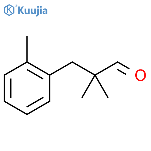 2,2-dimethyl-3-(2-methylphenyl)propanal structure