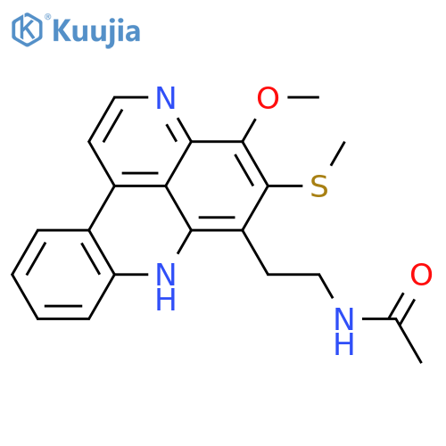 Acetamide,N-[2-[4-methoxy-5-(methylthio)-7H-pyrido[2,3,4-kl]acridin-6-yl]ethyl]- structure
