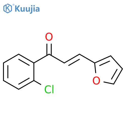 (2E)-1-(2-chlorophenyl)-3-(furan-2-yl)prop-2-en-1-one structure
