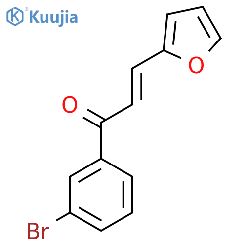 (2E)-1-(3-Bromophenyl)-3-(furan-2-yl)prop-2-en-1-one structure