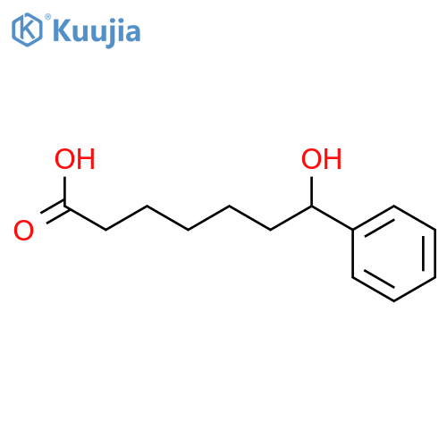 7-Hydroxy-7-phenylheptanoic acid structure