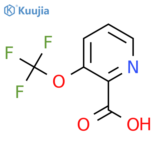 3-(trifluoromethoxy)pyridine-2-carboxylic acid structure